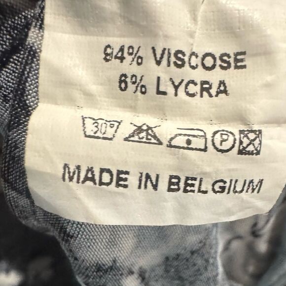 Vintage Avalanche black floral true wrap midi dress size 3 - Picture 6 of 7